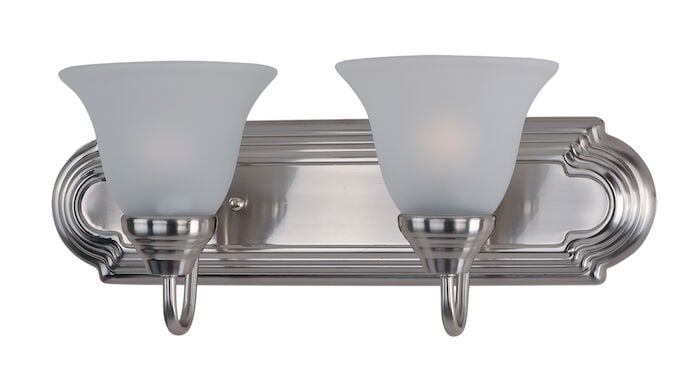 8012FTSN Essentials 2-Light Bath Vanity Satin Nickel 