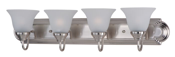 8014FTSN Essentials 4-Light Bath Vanity Satin Nickel 