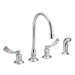 Chrome two-handle kitchen faucet - MOE8244