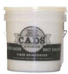 CADS-1W 1 Gallon White Fiber Reinforced Water Based Duct Sealant ,