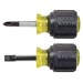 Klein Tools 85071 Screwdriver Set  Stubby Slotted and Phillips  2-Piece 92644850714 - KLE85071