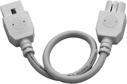 87876WT CounterMax MXInterLink4 9 in Connector Cord White ,