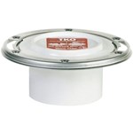 884-PTM Sioux Chief TKO 3 or 4 PVC White Closet Flange ,