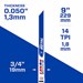 20511 Lenox 9514 9X3/4 HD Reciprocating Saw Blade (Pack of 2) - 50009889
