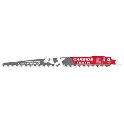 48-00-5332 Milwaukee 9&quot; 3 Tpi The Ax With Carbide Teeth For Pruning &amp; Clean Wood Sawzall Blade 3Pk ,48005332