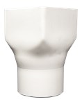 8 in. x 8 in. x 8 in. Nyloplast PVC Downspout Adaptor (Ships in 3 business days) ,