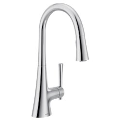 Chrome one-handle pulldown kitchen faucet ,9126,026508335666