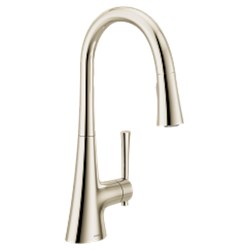 Polished nickel one-handle pulldown kitchen faucet ,9126NL,026508336748