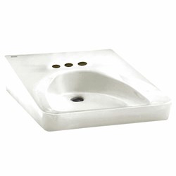 Wheelchair Wall-Hung Sink with 4-Inch Centerset ,9141,9141020,9141WH,K12636,K12636WH,K126360,9141011020,9141011,9141WHT,ALAWH,ALA4WH,ALAWWH,ALAW4WH