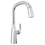 Delta Stryke&#174;: Single Handle Pull Down Kitchen Faucet ,