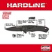 Hardline 2-1/2 Steel Smooth Blade Pocket Knife 48-22-1997 Milwaukee - MIL48221997