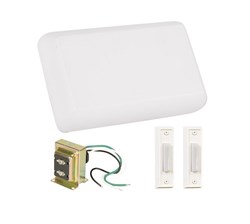 CK1000-W Kit includes Chime, Transformer, 2 White Buttons White ,647881224080,CHIME KIT,CRAFTMADE,CHIME,DOORBELL