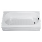 New Salem™ 60 x 30-Inch Integral Apron Bathtub With Right-Hand Outlet ,0255.112.020,0255112020,0255102020,0255.102.020