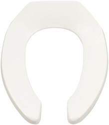 Commercial Heavy Duty Open Front Elongated Toilet Seat with EverClean&#174; Surface and Self-sustaining Hinges ,5901.100SS.020,5901100SS,5901100SS020,OFLC,CLOSET SEAT