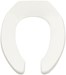Commercial Heavy Duty Open Front Elongated Toilet Seat with EverClean&amp;#174; Surface and Self-sustaining Hinges - A5901100SS020