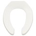 Commercial Heavy Duty Open Front Elongated Toilet Seat with EverClean&amp;#174; Surface and Self-sustaining Hinges - A5901100SS020