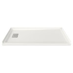 Studio 60 x 30-Inch Single Threshold Shower Base With Left-Hand Outlet ,
