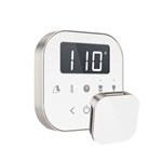 Airtwh-Bn Mr.Steam Airtempo Steam Shower Control In White With Brushed Nickel Bezel 