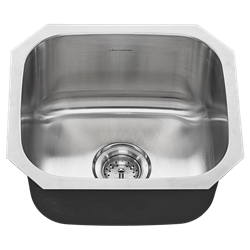 18sb.9181600s.075 Ams Stainless Portsmouth Single Bowl W/ Waste Fitting 18 Gauge Undermount CAT108,791556100879