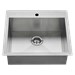 18SB.9252211.075 AMS Stainless Edgewater Welded Zero Radius Single Bowl w/ grid and waste fitting single hole 18 gauge Dual-mount (Rack 7302289-4010750A) - A18SB9252211075