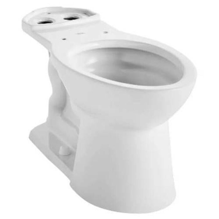 3385A.101.020  Vormax Right Height Elongated Bowl White With 2 Bolt Hole Covers 