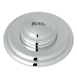 AS525APC Rohl Luxury Air Activated Switch Button Only With Rohl Branding For Waste Disposal Including Escutcheon Base & Fastening Nut In Polished Chrome ,