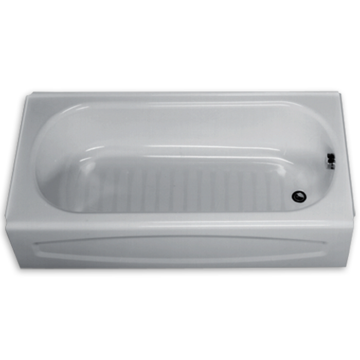 5 ft. Left Drain Soaking Tub in White 