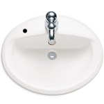 0475.035.020 As Aqualyn 4 Hole Counter Top 4 In Centerset Bathroom Sink 