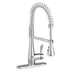 4433.350.002 American Standard Quince Polished Chrome Lead Free 1 Hole 1 Handle Semi-professional Kitchen Faucet Pull-down Spray 