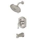 Portsmouth 1.8 GPM Tub and Shower Trim Kit with Water-Saving Showerhead and Double Ceramic Pressure Balance Cartridge with Lever Handle ,TU415502295,T415502295