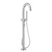 Contemporary Round Freestanding Bathtub Filler With Lever Handle Faucet for Flash&amp;#174; Rough-In Valve - AT064951002