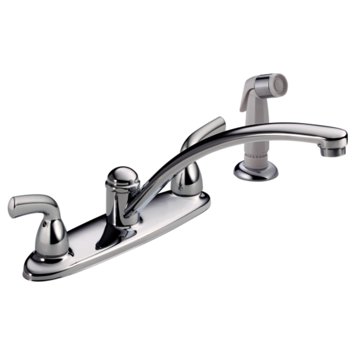 B2410Lf Foundations Two Handle Kitchen Faucet With Spray 