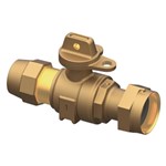 1 in Ball Valve Cts Gj/Meter Nut ,