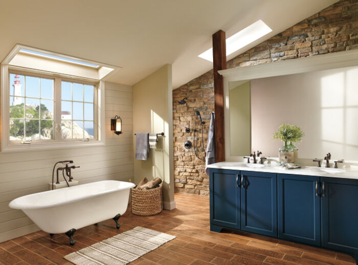 65305Lf-Rblhp  Baliza Widespread Lavatory Faucet Less Handles - DEL65305LFRBLHP