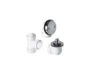 BDWPLTP/PVDBB Economy Lift &amp; Turn Plumber S Half Kit With Two Hole Face Plate Pvc ,BDWPLTPPVDBB,638441133775,155NS30961