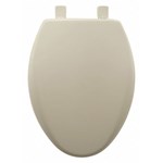 1200e4006 Bemis Sta-tite Bone Plastic Elongated Closed Front With Cover Slow Close Toilet Seat 
