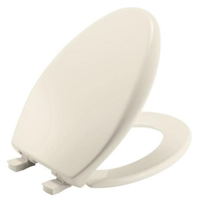 Biscuit Plastic Elongated Closed Front with Cover Slow Close Toilet Seat Elongated, Seat, Plastic