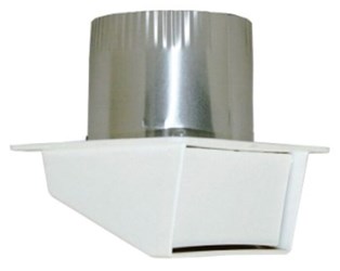 111804 Builders Choice 4 White Locking Ring Eave Vent Hood ,11180430506000