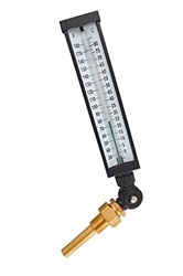 Br9a35-240 9 Industrial Thermometer, Cast Aluminum Case, 3.5 Stem 30-240 F/c CAT250G,J40505,717510405057,1423,J40501,HWT,THERMOMETER,