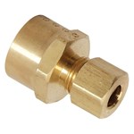 1/2 in. Female Flare X 3/8 in. O.D. Tube Flare-Compression Adapter ,462-8-6X