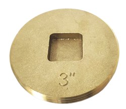 CPSCC4 4 Ips S C Countersunk Brass Cleanout Plug ,