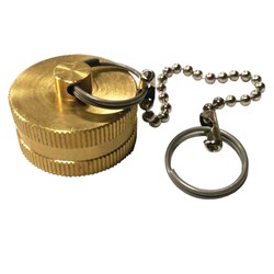 HECBC 3/4 FHT Brass Hose End Cap w/ Chain ,G20-056