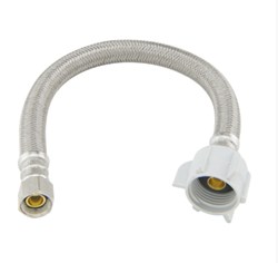 3/8 in. Compression x 1/2 in. FIP x 12 in. Length Braided Stainless Steel Faucet Connector ,PLS1-12A F,PLS112A,PLS112AF,S04201,48003,ELS,ELC