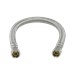 3/8 in. Compression x 3/8 in. Compression x 12 in. Length Braided Stainless Steel Faucet Connector - BRAPLS112KCF