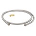 3/8 in. Comp. x 3/8 in. Comp. with 3/4 in. Garden Hose Elbow x 60 in. Braided Stainless Steel Dishwasher Connector - BRAPLS160DW6F