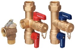 3/4 in. IPS x 3/4 in. IPS Tankless Water Heater Service Valves with 200,000 BTU Pressure Relief Valve includes 3/4 in. IPS x 3/4 in. IPS tankless service valve, integrated drain valve (3/4 in. male hose thread) and pressure-relief port (3/4 in. FIP). ,TWV30RX,TWV30R,IVK,TSK,TSV,TIV