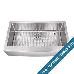 Undermount 32-7/8 in. Apron Front 16 Ga. Stainless Steel Kitchen Sink ,