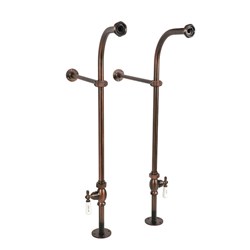CCLFSSL03ORB Cahaba Freestanding Supplies With Porcelain Lever Handles In Oil Rubbed Bronze ,