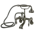 CCLTW31SN Cahaba Classics Traditional Wall-Mounted Tub Filler with Handshower in Satin Nickel ,