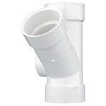 3 x 3 x 3 x 2 DWV WYE WITH LT SIDE INLET PVC PIPE FITTING ,